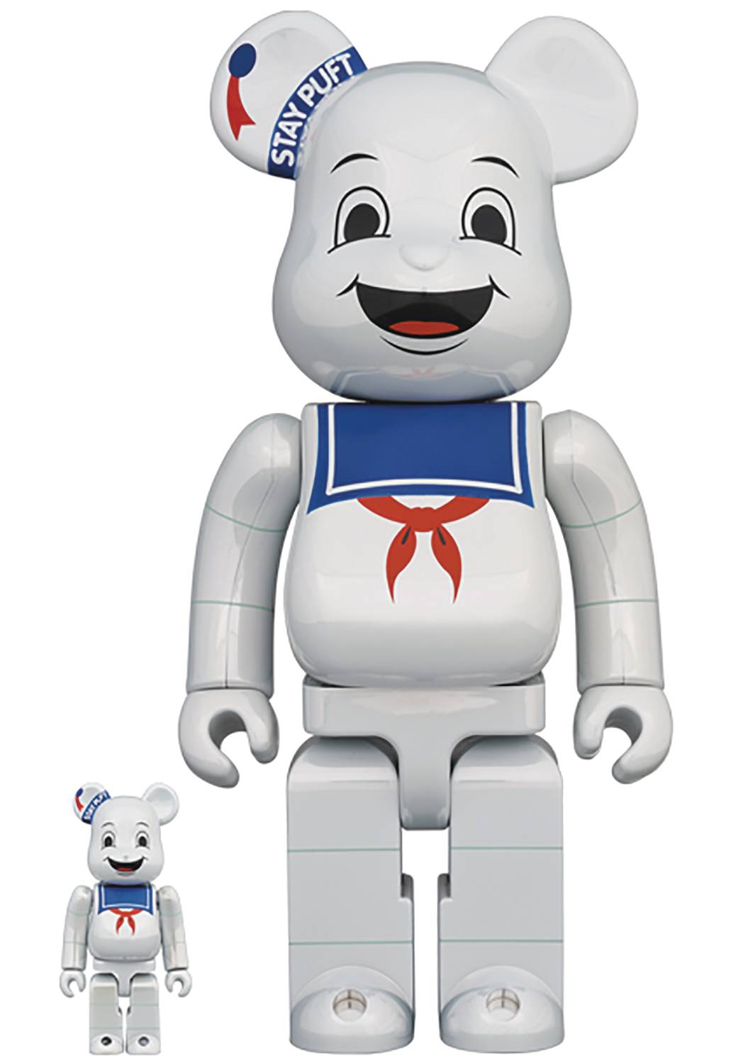 輝く高品質な WHITE MAN MARSHMALLOW PUFT STAY CHROME BE@RBRICK 400% & 100% キューブリック、ベアブリック