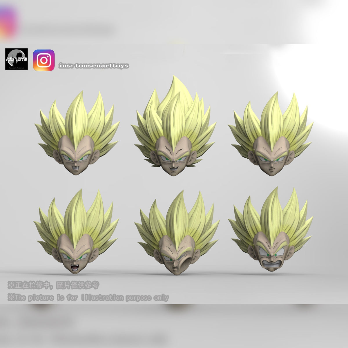 PROUD WARRIOR CUSTOM HEADSCULPT SET (REISSUE) - TONSEN ARTTOYS