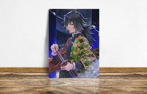 Giyu Tomioka (Demon Slayer) Wall Canvas Posters